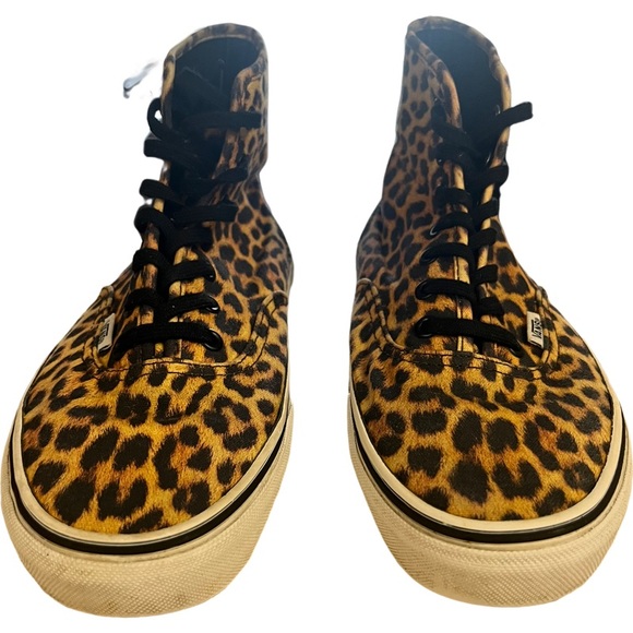 Vans Hi High Top Shoes Leopard Cheetah Print Sneakers - Picture 6 of 8